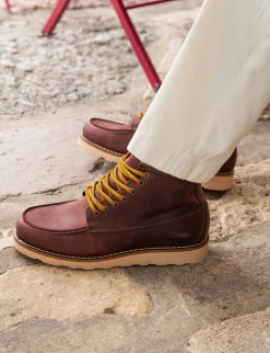 Discount Anfibi pelle bordo' Uomo Anfibi