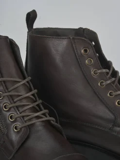 Hot Anfibi pelle testa Uomo Anfibi