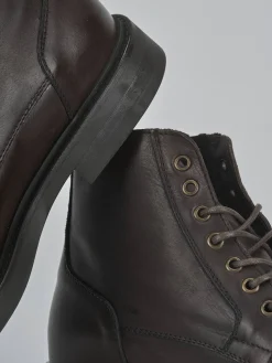 Hot Anfibi pelle testa Uomo Anfibi