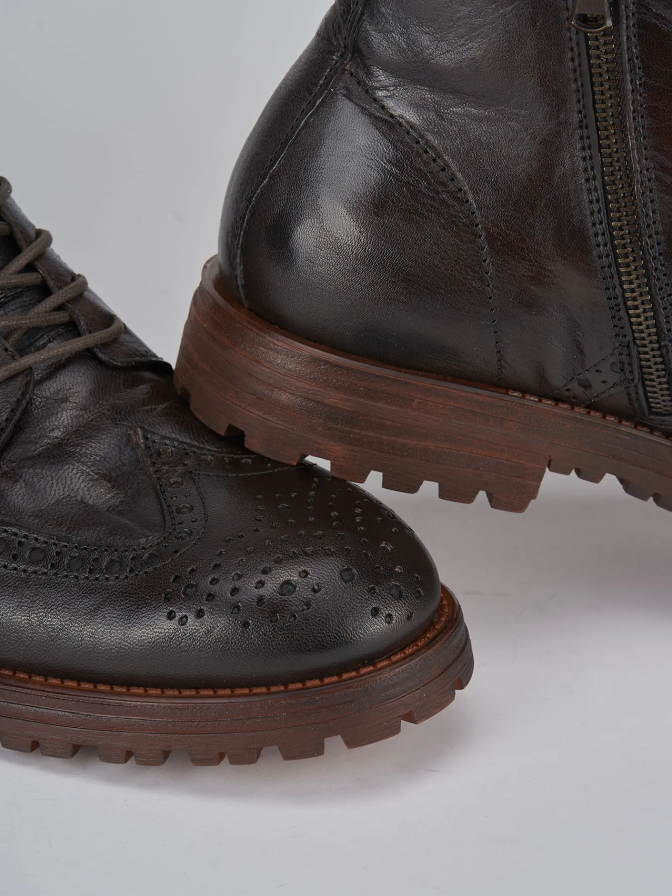 Best Anfibi pelle testa Uomo Anfibi