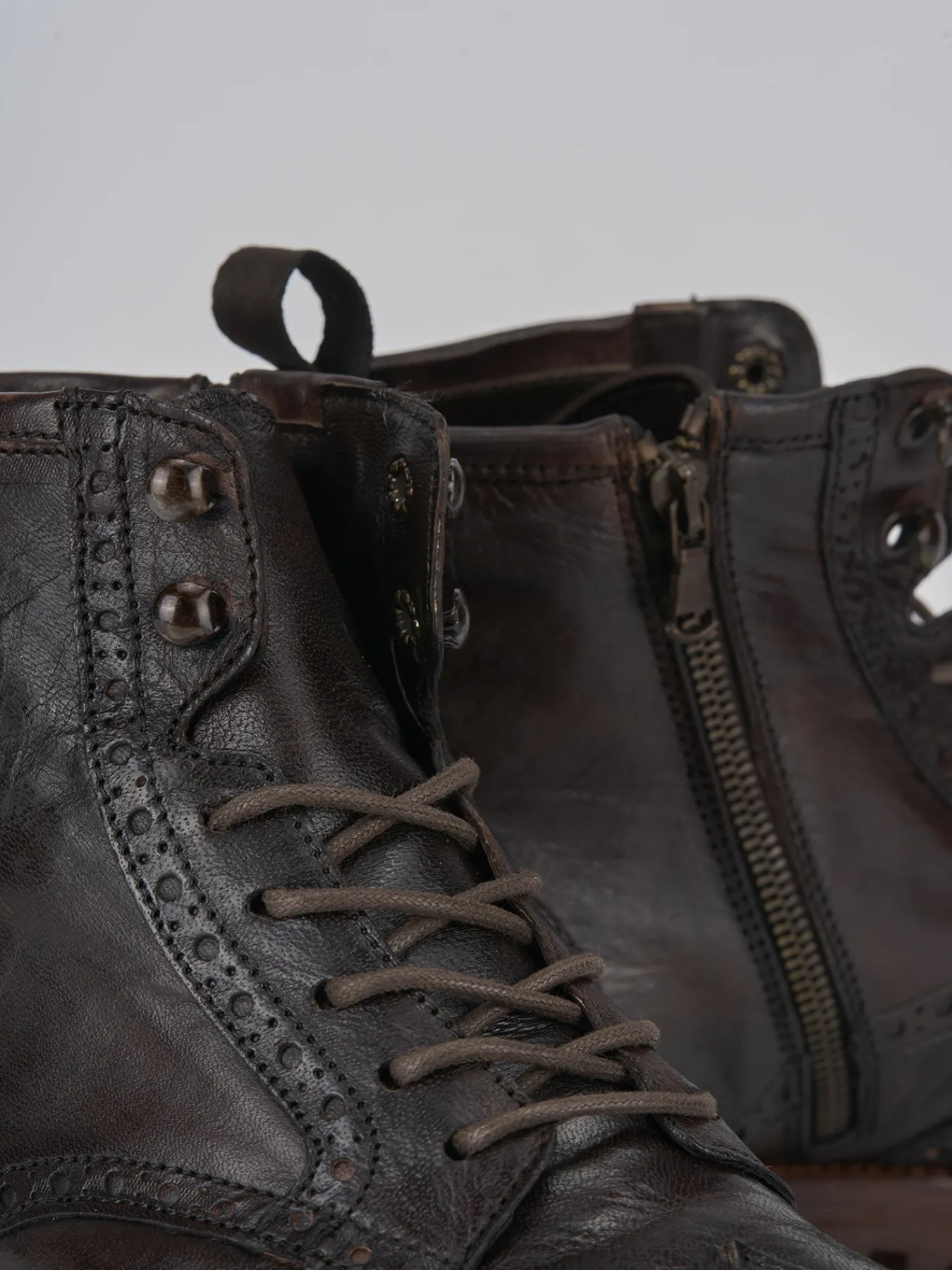 Best Anfibi pelle testa Uomo Anfibi