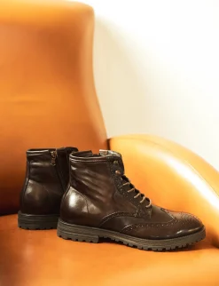 Anfibi pelle testa Uomo Anfibi