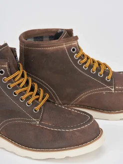 Sale Anfibi tacco 1cm camoscio Donna Anfibi