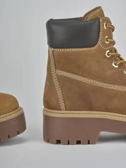 Sale Anfibi tacco 3cm nabuk Donna Anfibi