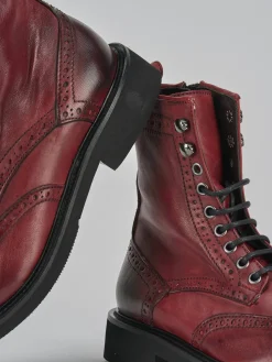 Online Anfibi tacco 2cm pelle bordo' Donna Anfibi