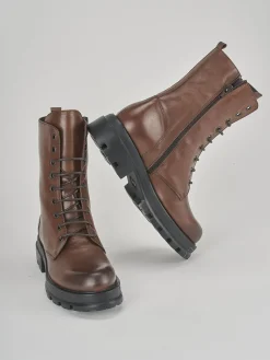 Discount Anfibi tacco 3cm pelle Donna Anfibi