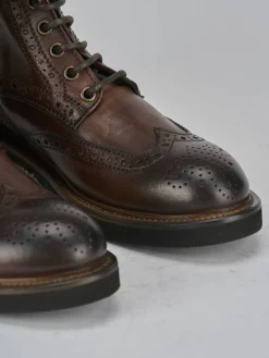 Discount Anfibi tacco 2cm pelle Donna Anfibi