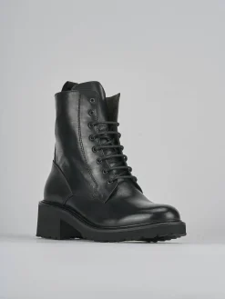 Anfibi tacco 5cm pelle Donna Anfibi