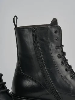 Anfibi tacco 5cm pelle Donna Anfibi