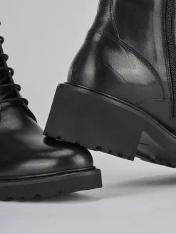 Anfibi tacco 5cm pelle Donna Anfibi