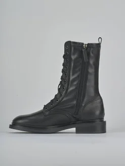 Clearance Anfibi tacco 3cm pelle Donna Anfibi