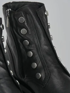 Online Anfibi tacco 2cm pelle Donna Anfibi