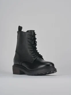 Anfibi tacco 1cm pelle Donna Anfibi