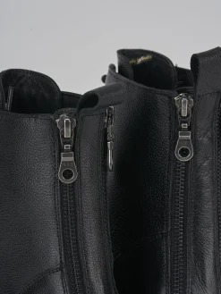 Anfibi tacco 1cm pelle Donna Anfibi