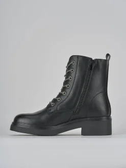 New Anfibi tacco 1cm pelle Donna Anfibi