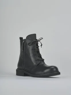 Discount Anfibi tacco 3cm pelle Donna Anfibi