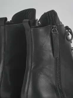 Discount Anfibi tacco 3cm pelle Donna Anfibi