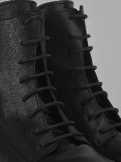 Hot Anfibi tacco 2cm pelle Donna Anfibi