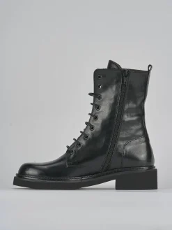 Hot Anfibi tacco 3cm pelle Donna Anfibi