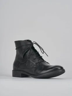 Hot Anfibi tacco 1cm pelle Donna Anfibi