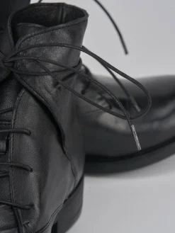 Hot Anfibi tacco 1cm pelle Donna Anfibi