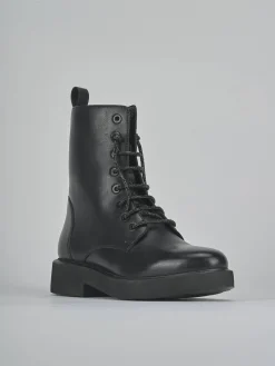 Discount Anfibi tacco 1cm pelle Donna Anfibi