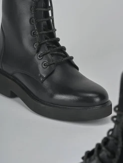 Discount Anfibi tacco 1cm pelle Donna Anfibi