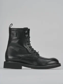 Clearance Anfibi tacco 2cm pelle Donna Anfibi