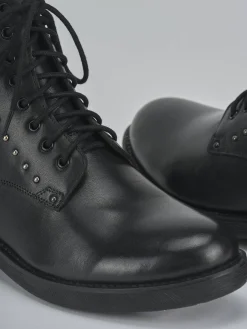 New Anfibi tacco 1cm pelle Donna Anfibi