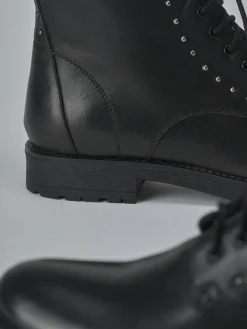 New Anfibi tacco 1cm pelle Donna Anfibi