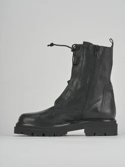 New Anfibi tacco 2cm pelle Donna Anfibi