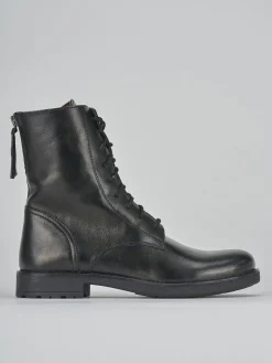 Hot Anfibi tacco 2cm pelle Donna Anfibi