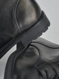 Hot Anfibi tacco 2cm pelle Donna Anfibi