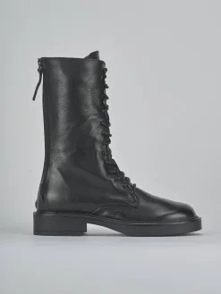 Sale Anfibi tacco 2cm pelle Donna Anfibi