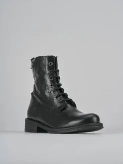 Hot Anfibi tacco 2cm pelle Donna Anfibi