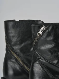 Hot Anfibi tacco 2cm pelle Donna Anfibi