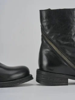 Hot Anfibi tacco 2cm pelle Donna Anfibi