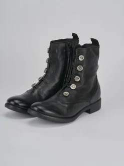 Clearance Anfibi tacco 3cm pelle Donna Anfibi