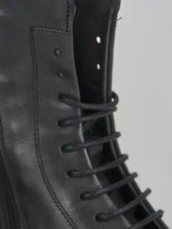 Clearance Anfibi tacco 2cm pelle Donna Anfibi