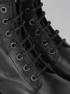 Clearance Anfibi tacco 2cm pelle Donna Anfibi