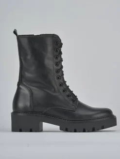 Anfibi tacco 3cm pelle Donna Anfibi