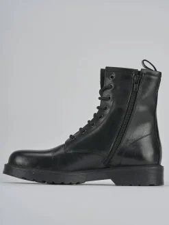 Anfibi tacco 2cm pelle Donna Anfibi