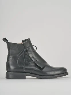 Clearance Anfibi tacco 1cm pelle Donna Anfibi