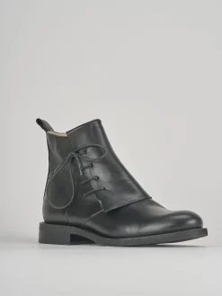 Clearance Anfibi tacco 1cm pelle Donna Anfibi