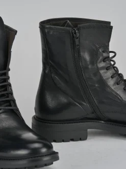 Online Anfibi tacco 2cm pelle Donna Anfibi