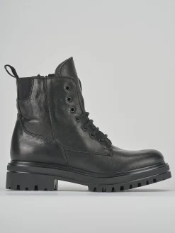 Anfibi tacco 1cm pelle Donna Anfibi