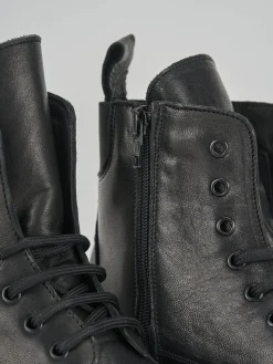 Anfibi tacco 1cm pelle Donna Anfibi