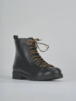 New Anfibi tacco 1cm pelle Donna Anfibi