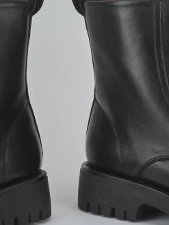 New Anfibi tacco 2cm pelle Donna Anfibi