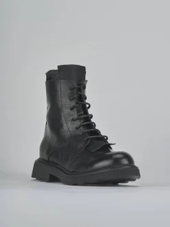 Clearance Anfibi tacco 2cm pelle Donna Anfibi